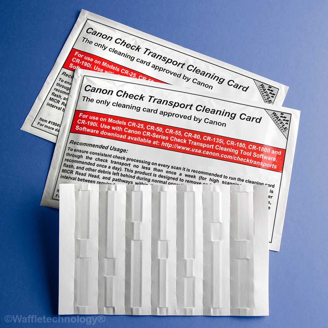 Canon Check Transport Cleaning Card featuring Waffletechnology® - Canswipe