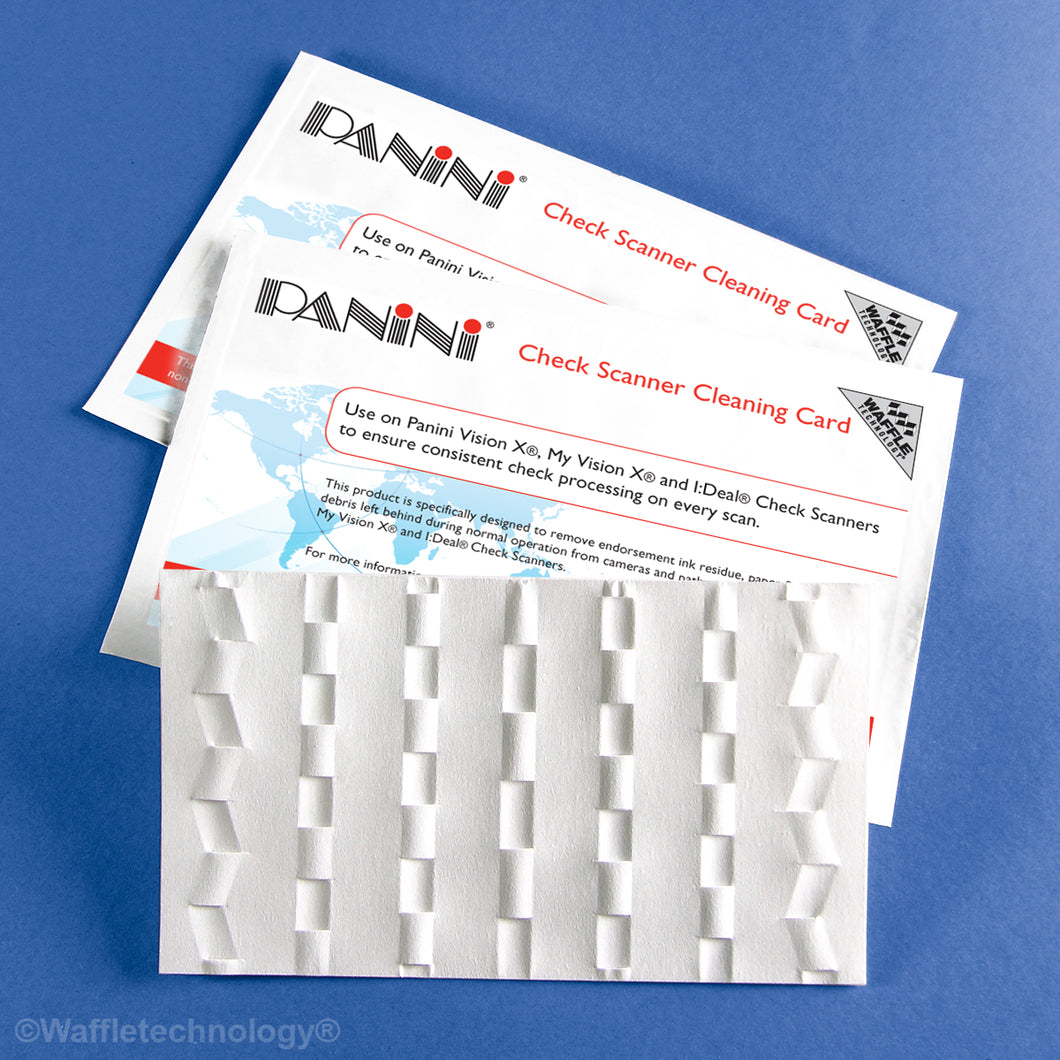 Panini Check Scanner Cleaning Card featuring Waffletechnology® - Canswipe